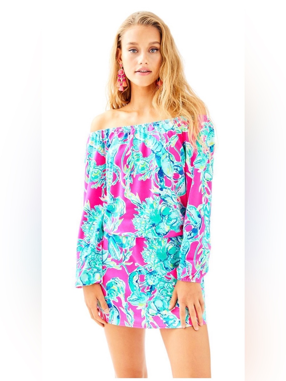Lilly Pulitzer Off The Shoulder Skort Romper
